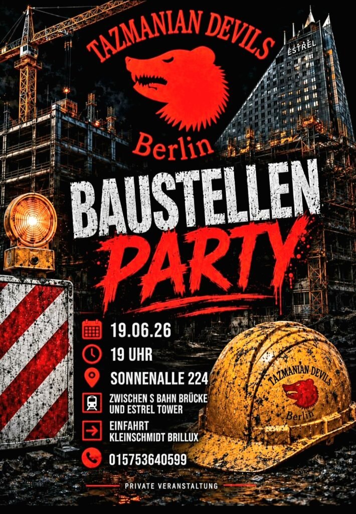 Baustellenparty Tazmanen